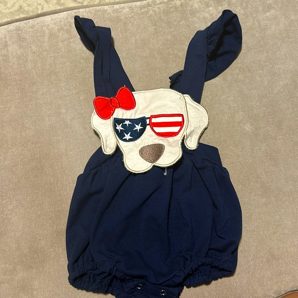 2t girls puppy romper 🇺🇸